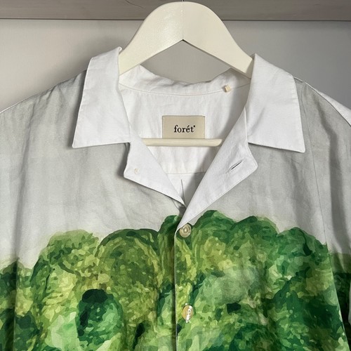 Men's FORET STUDIO Casual Printed Polo Shirt Size M - 第 4/8 張圖片