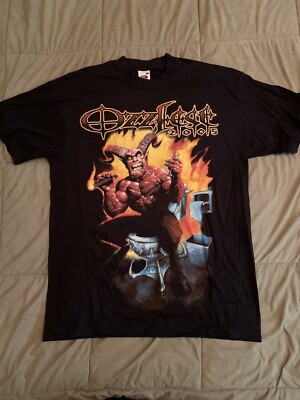 Authentic OZZFEST 2005 2-Sided Black T-SHIRT Medium ozzy