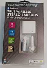 Platinum Series True Wireless Stereo Earbuds with Charging Case White