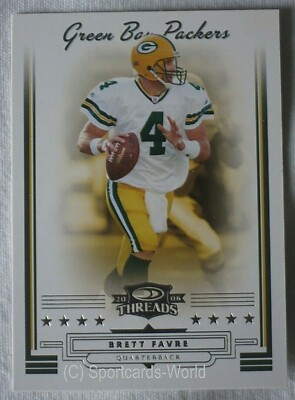 Brett Favre - 2006 Donruss Threads #43 - Green Bay PACKERS Playercard