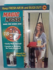 RABBITGOO DTML004-B Magnetic Screen Door - Black