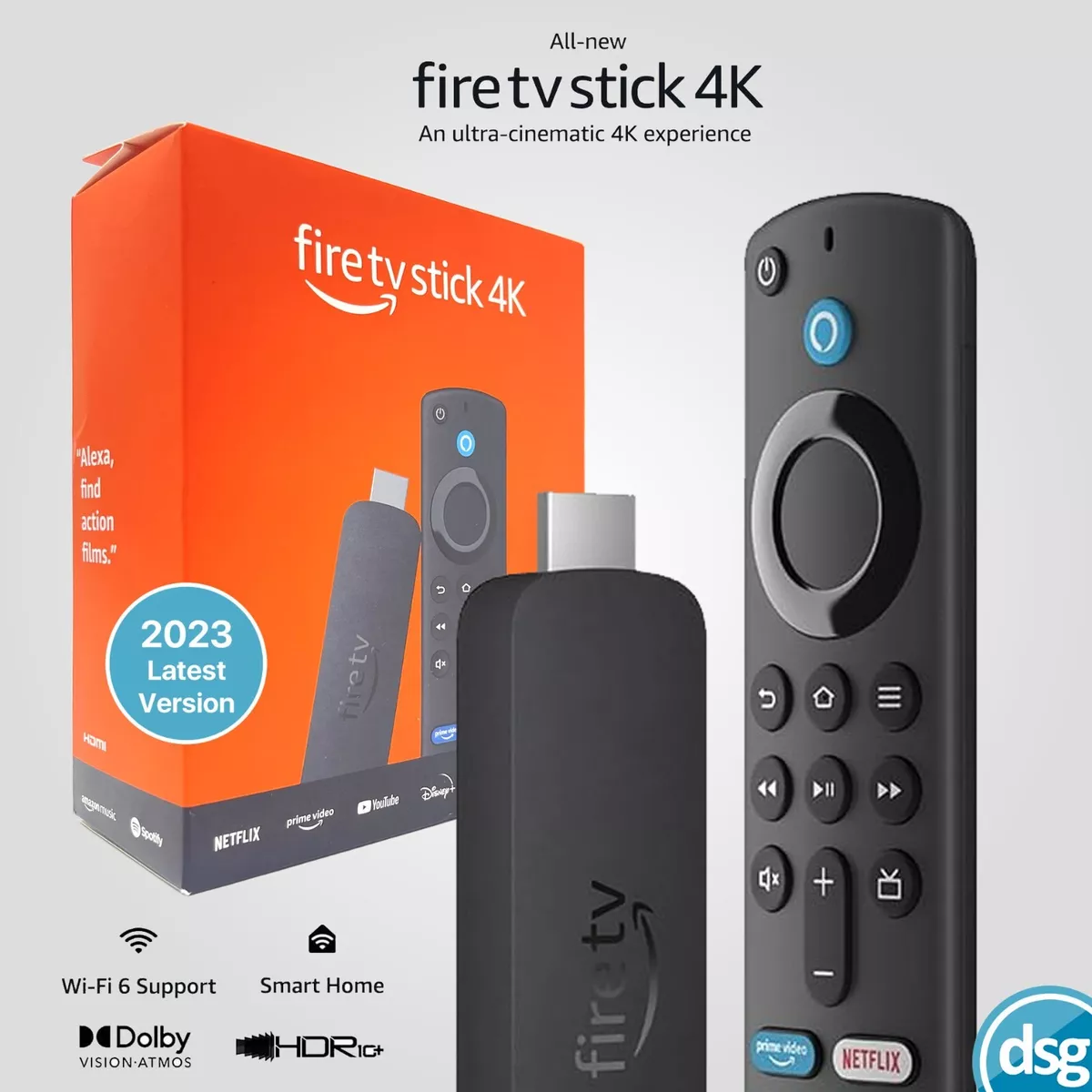 Fire Stick 4K Ultra HD Firestick / TV Stick Streaming / 2nd Gen /  WIFI 6