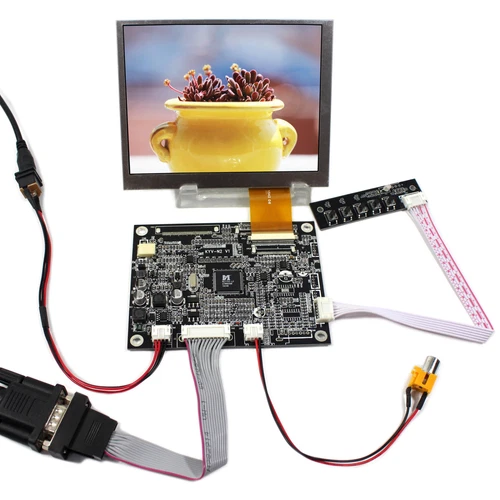 VGA AV LCD Driver Board 5.6inch 640x480 AT056TN52 V3 4:3 LCD Panel