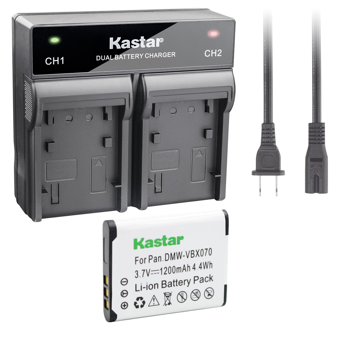 Kastar Battery LTD2 Charger for Sanyo DB-L80 DBL80 & VPC-PD1 Kastar Battery LTD2 Charger for Sanyo DB-L80 DBL80 & VPC-PD1