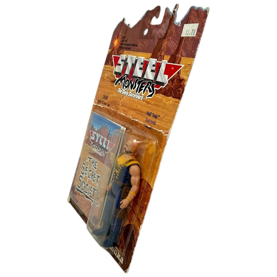 Figura de acción vintage Steel Monsters Half Trak Survivor 3,75" 1986 Tonka sellada Foto 2 de 4