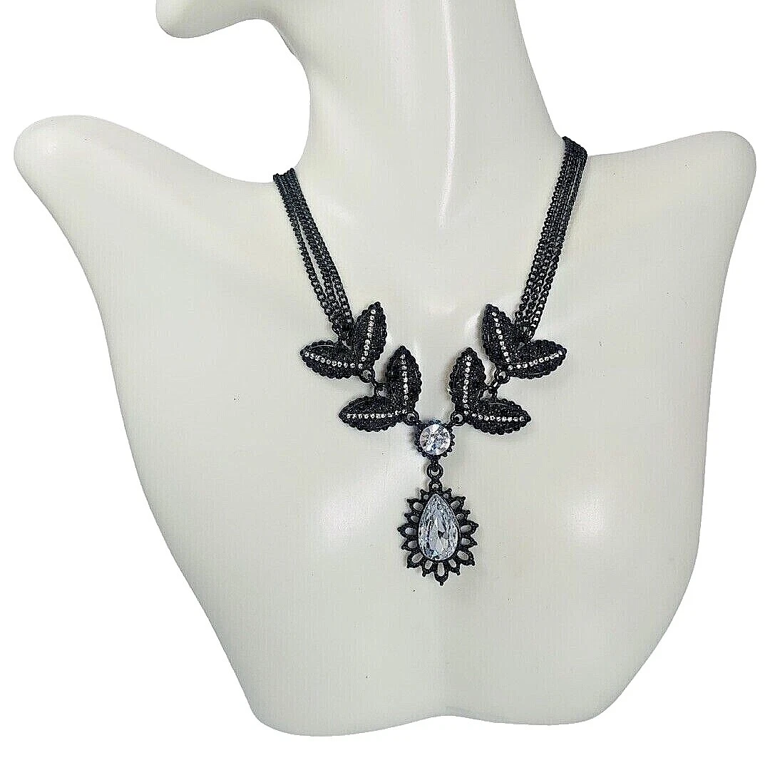 Flowers & Plants Crystal Statement Fashion Necklaces & Pendants