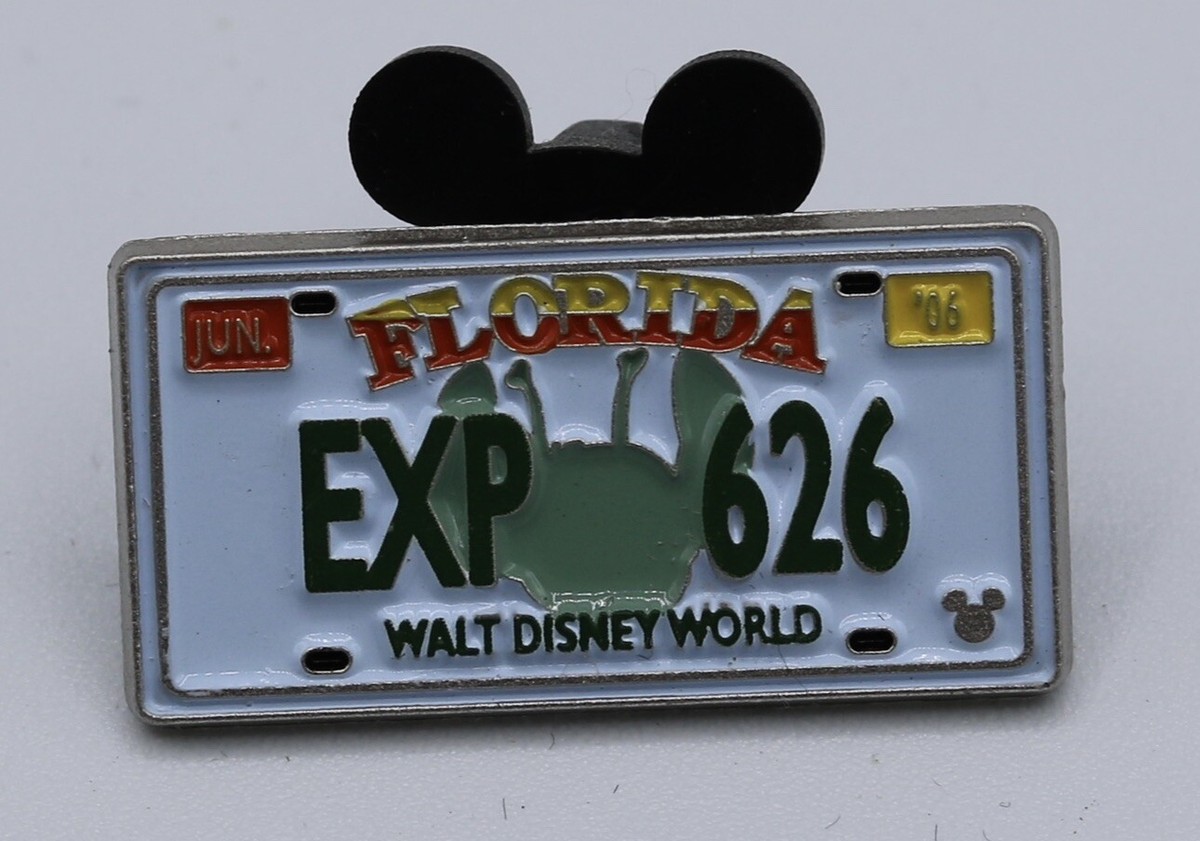Disney WDW FL June EXP 626 License Plate Collector's Pin | eBay