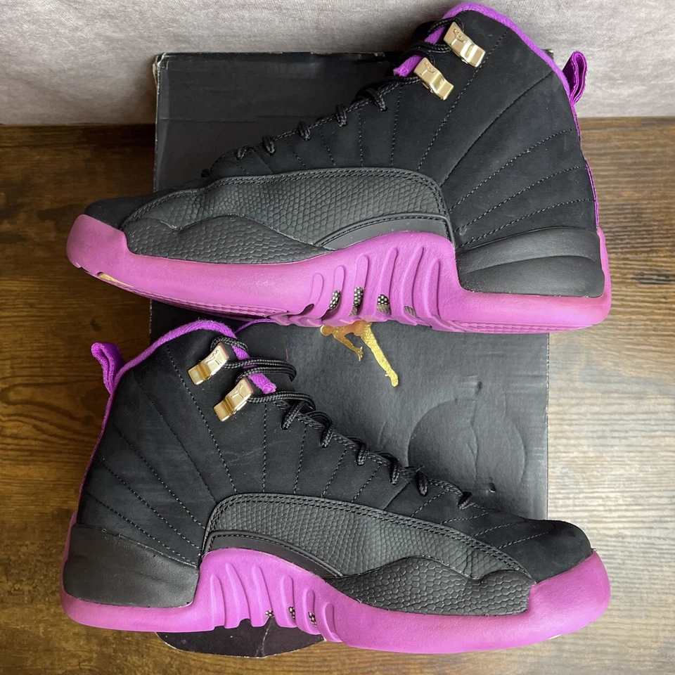 Nike Air Jordan 12 Retro GG Hyper Violet Talla 6 GS / 7.5W 510815-018 Zapatos Juveniles Foto 4 de 4