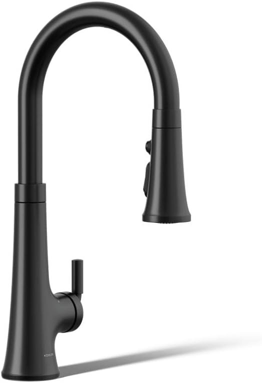 Kohler Tone Touchless K-23766-BL PullDown Multi Spray Kitchen Faucet Matte Black