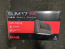 RAB SLIM17FAFC40 40 Watt 120-277V Full Cutoff DLC LED Wall Pack 200W MH Equal