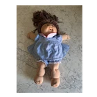 Cabbage Patch Kids 16in Soft Body Girl Doll Brown Hair Brown Eyes Signed 1982