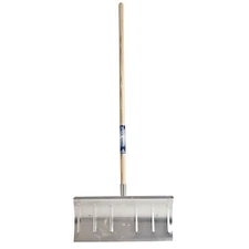Union Tools Arctic Blast Aluminum Snow Pusher 12" x 24" Blade Wood Handle