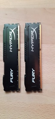 2x 8GB Kingston Hyper X Fury HX318C10FBK2/16 16GB DDR3 1866MHz PC3-14900U PC RAM