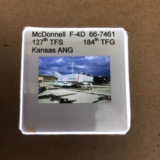 35mm SLIDE McDonnell F 4D Phantom 127TFS 184TFG Kansas ANG F4D255