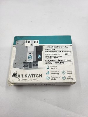 Tongou 25A Rail Switch TO-Q-SY1-JWT DIN-Schienen Smart-Relais-Schalter _0,1_5