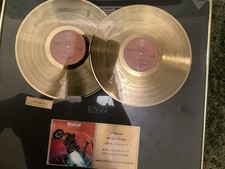 MEATLOAF BAT OUT OF HELL LIMITED EDITION 2x Gold Sales Award