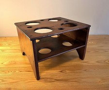 Antique Rustic Pine Apothecary Stand – Wine bottle Holder