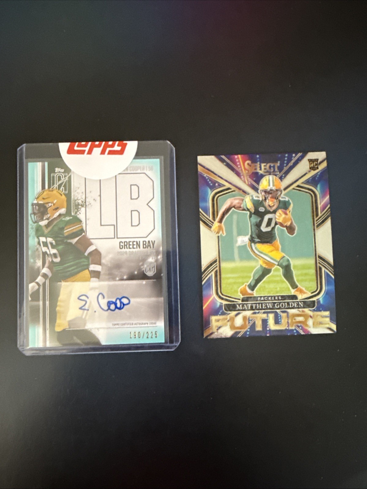 2024 Topps Sig. Class Edgerrin Cooper Rookie Auto Teal /225 Packers (Golden)