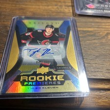 2023-24 Trilogy Hockey Tyler Kleven #146 Rookie Premieres  Gold Auto 047/349