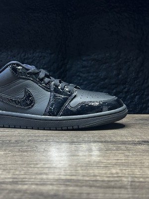Nike Air Jordan 1 Low SE Black Croc Scream Green IQ9701-010