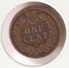 US Rare Old 1880 Indian Head Penny Coin Native American Collection Shield Cent — photo 2
