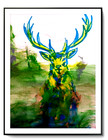 LOVELESS - "YELLOW BUCK" 11 X 15 acrylic on paper  COA — photo 1