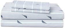 Nautica - Percale Collection - Bed Sheet Set - 100 Cotton, Crisp Cool,