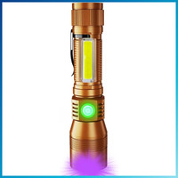 Uv Taschenlampe Led 395Nm Usb Aufladbar Wasserdicht FüR Camping & Urin Detektion
