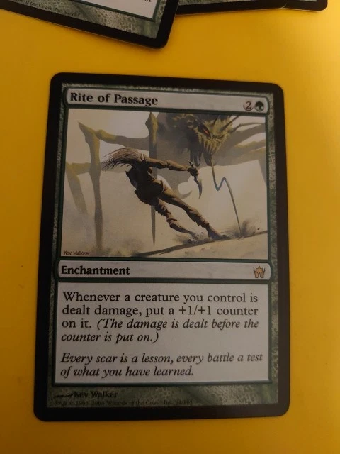 Rite of Passage. Rare Enchantment Fifth Dawn. MTG Card. - Image 2 of 4