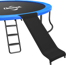 Trampoline Ladder Slide Kit, Trampoline Universal 3 Steps Ladder  Buffer Slide,