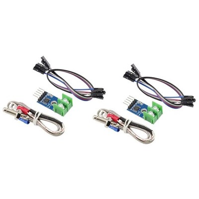 Temperatursensoranlage mit zwei für MAX6675 Module und Zubehör