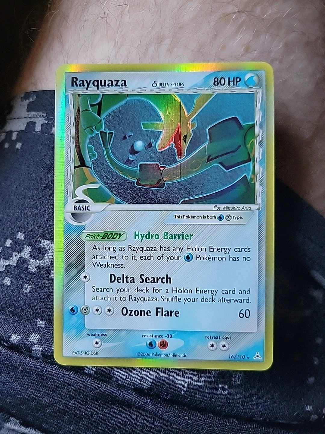 Pokémon EX Holon Phantoms Rayquaza Delta Species 16/110 Holo Rare Mint