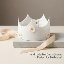 Kids Daisy Flower Birthday Crown Baby Girl Party Headband Sunflower Theme Hat