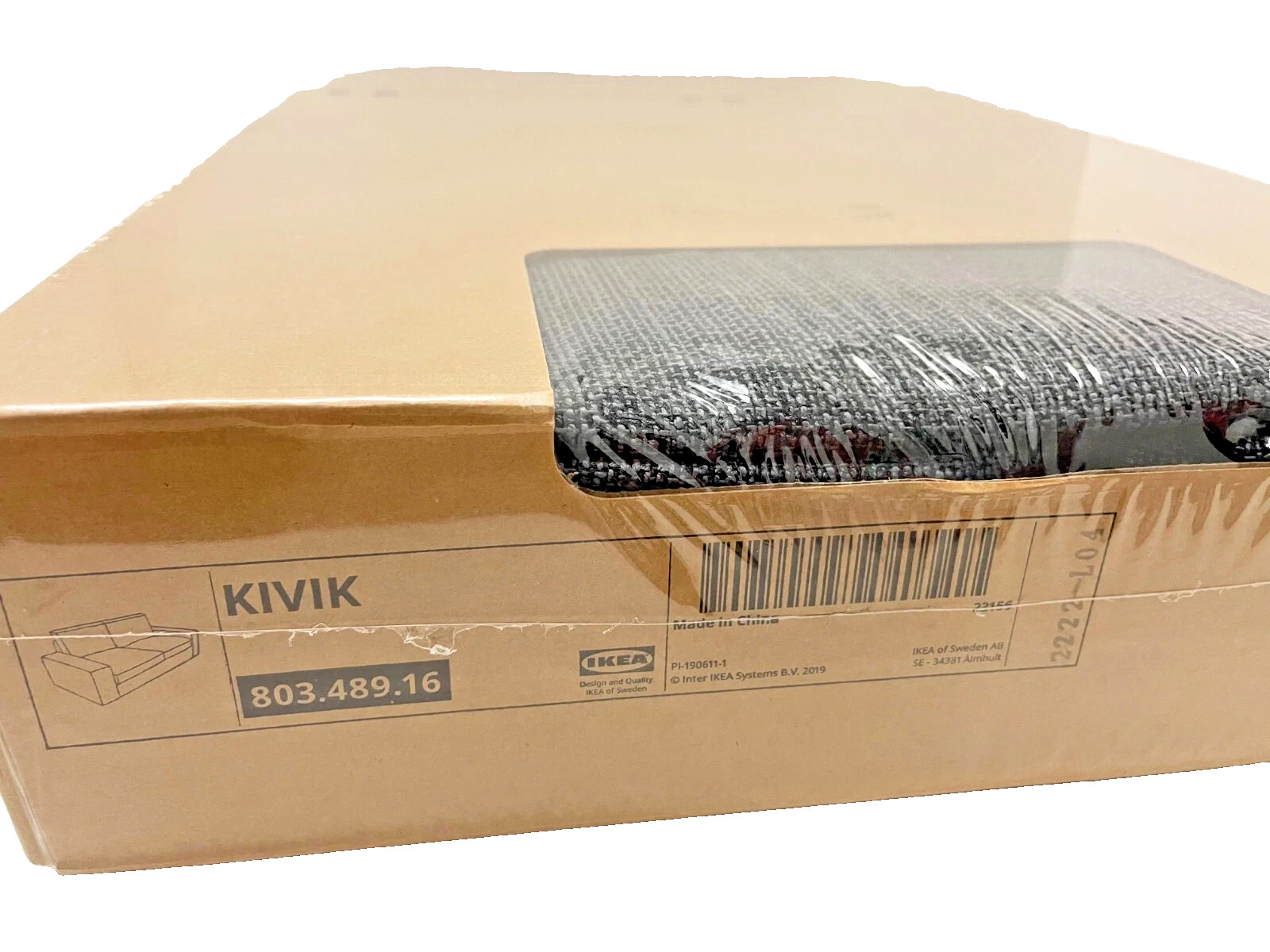 IKEA KIVIK Loveseat 2 Seat Cover Only Hillared Anthracite 803.489.16 NEW