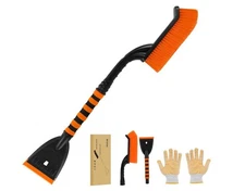 Car Snow Brush & Ice Scraper – 26.8" 2-in-1 Winter Windshield Tool