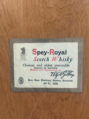 Vintage Spey-Royal Scotch Whisky Label - Rothes, Scotland