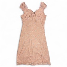 Forever 21+ Peach Pink Floral Cottagecore Long Dress Size 1X