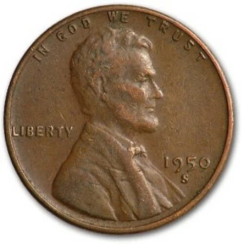 ✅ 1954-S Lincoln Wheat Cent Average Circulated Copper 1c From OBW Coin Roll