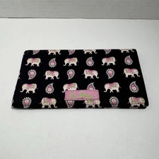 Retired & Rare Vera Bradley “Pink Elephants” Paisley  Checkbook Cover 2000