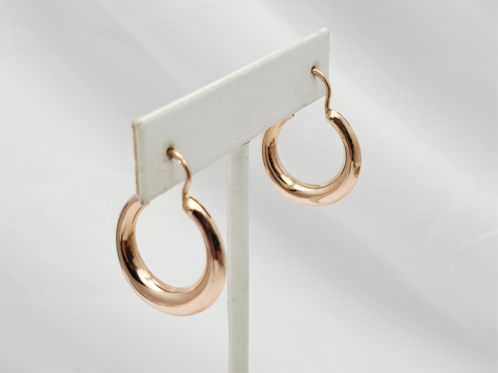 Unique Medium 14K Solid Rose Gold Designer Polish… - image 5