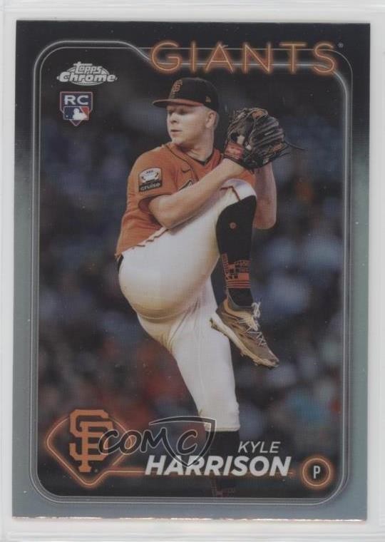 2024 Topps Chrome Refractor Kyle Harrison #191 Rookie RC 6u5