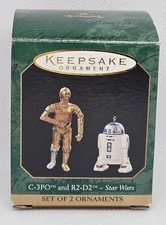 Hallmark Star Wars C-3PO & R2-D2 Set of 2 Ornaments 1997