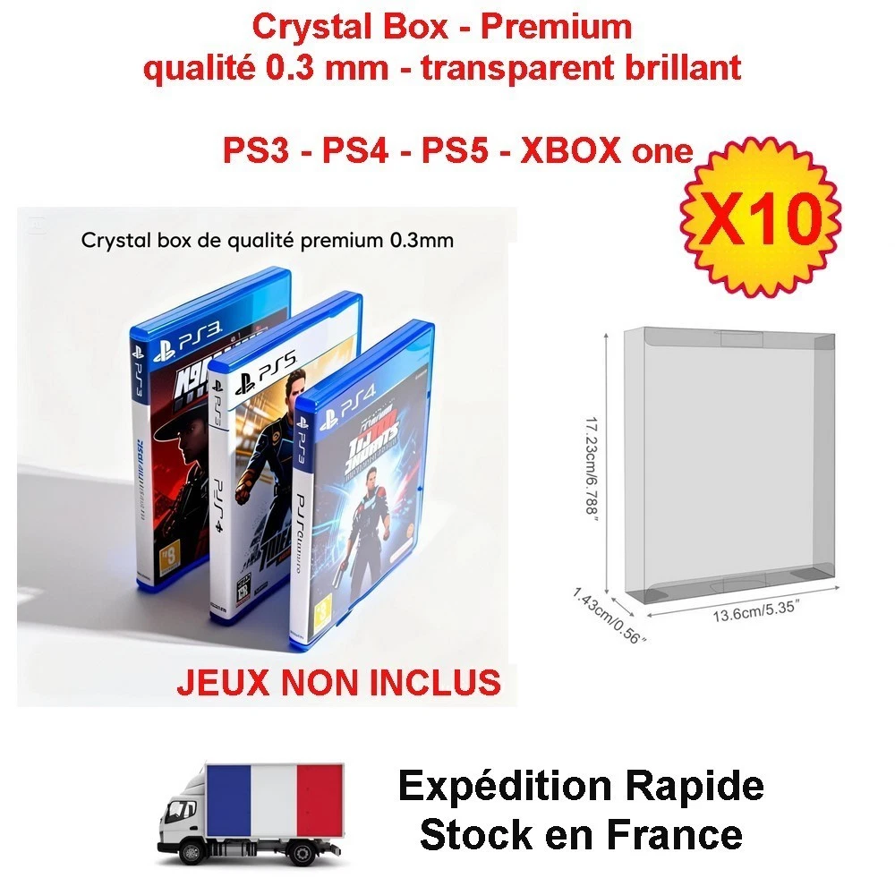 Boîtier De Remplacement Neuf Sony PS3 - Modèle Amaray - Pour Ranger Ou Remplacer Vos Jeux PS3