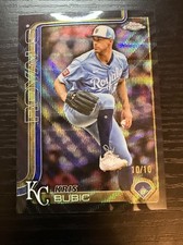 2025 Topps Chrome Update Black Wave Refractor 10/10 Kris Bubic #USC115