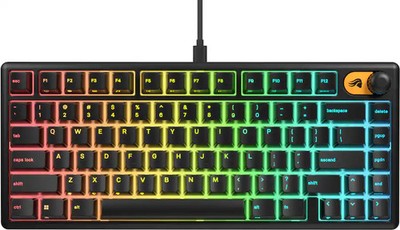 Glorious GMBK 75% Wired Membrane Gaming Keyboard Swappable MX Compatible VG READ
