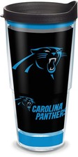 Tervis Made in USA Double Walled NFL Carolina Panthers 24 Ounces, Black