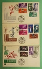 DR WHO 1960 SPAIN 3 FDC SPORTS COMBO w31489
