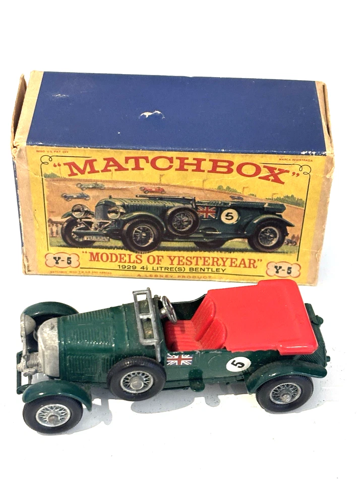 Matchbox 1.43 diecasr Y4 Bentley 1929 4.5 Litre blower MIB MINT B4 - Image 2 of 4