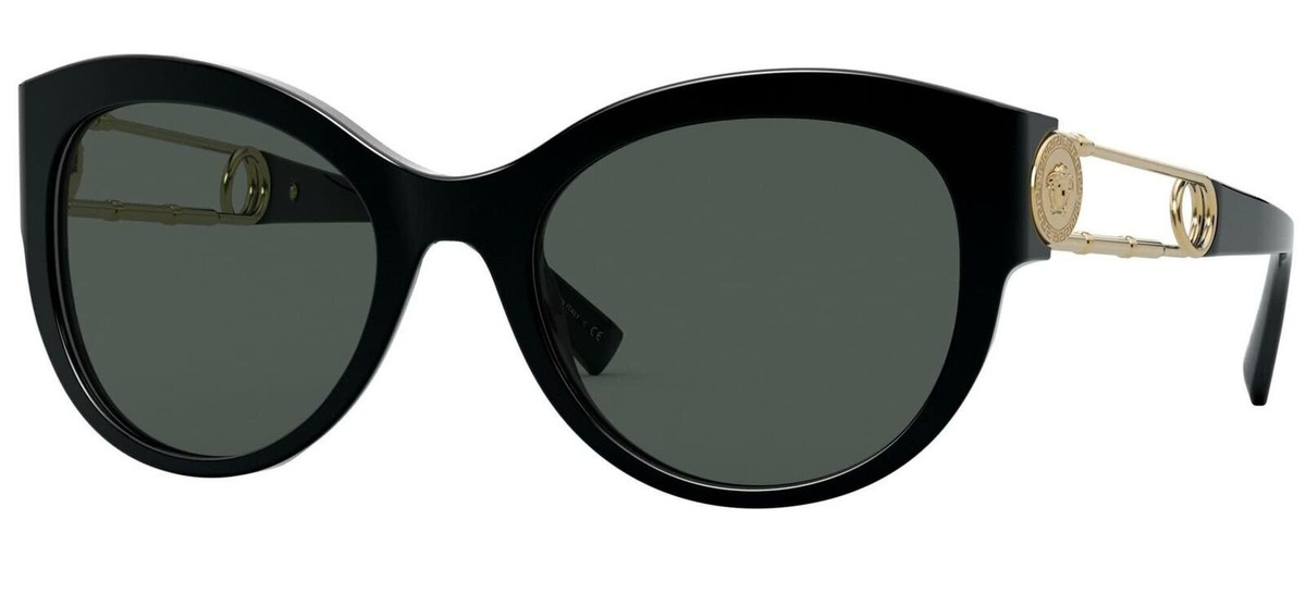 Versace Sunglasses Ve 4389 Gb1/87 Black W/dark Grey 55 Mm 