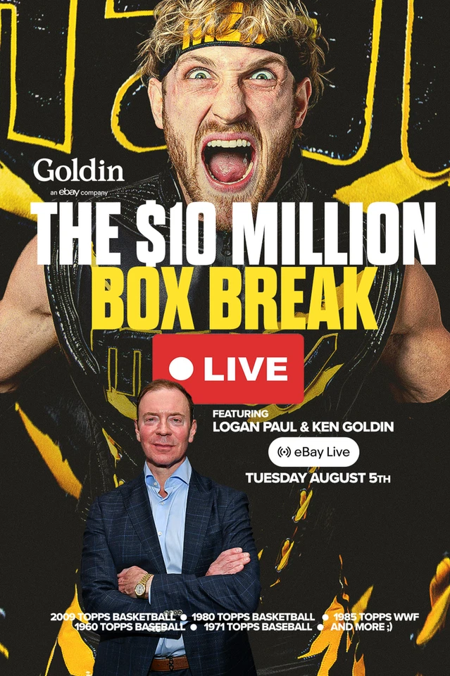 The $10 Million Box Break Live with Logan Paul and Ken Goldin!!